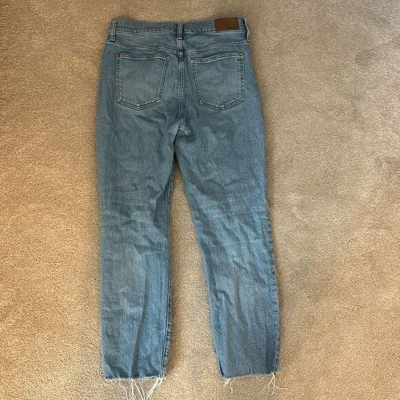 Madewell The Perfect Vintage Jean Worn Wash Distressed Raw Hem Size 29 - Picture 11 of 12